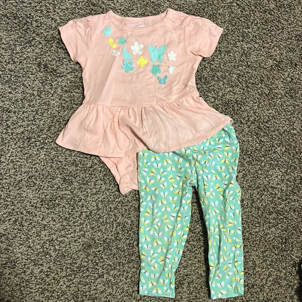 Carters Butterfly Outfit